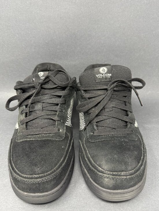 Volcom Work Shoes Mens 9 Black Comp Toe Skate Inspired Sneakers VM30361 - Picture 2 of 6